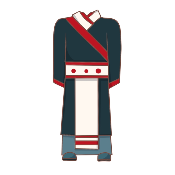 古代黑色復(fù)古服飾