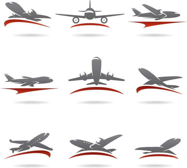 飛機(jī)LOGO設(shè)計(jì)矢量圖片