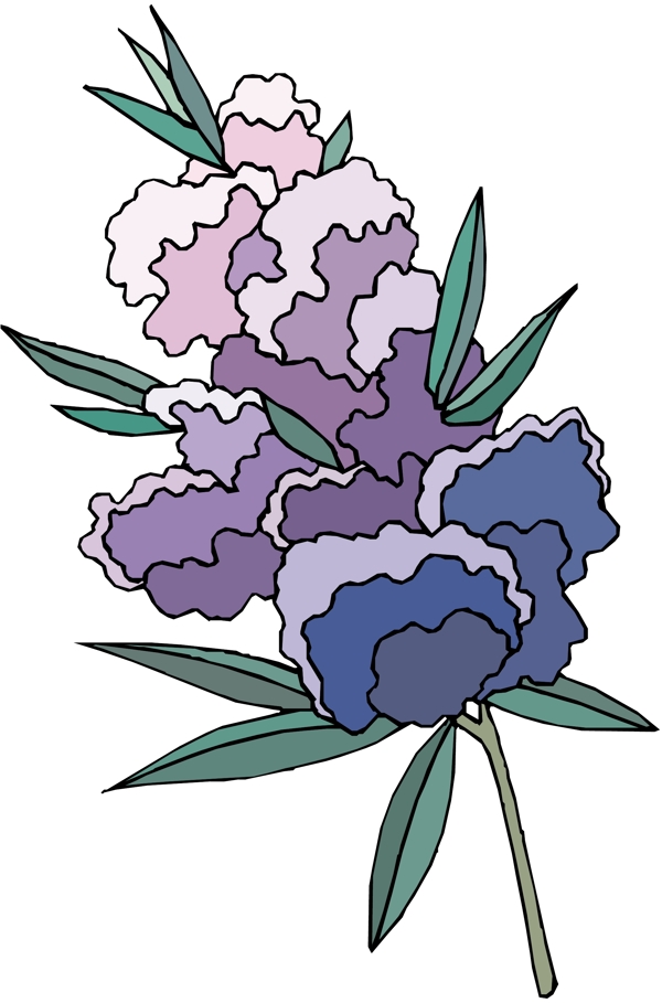 花朵花草鮮花矢量EPS格式0383