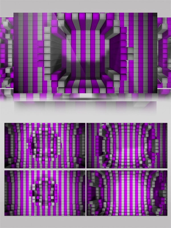 紫光动感放块视频素材