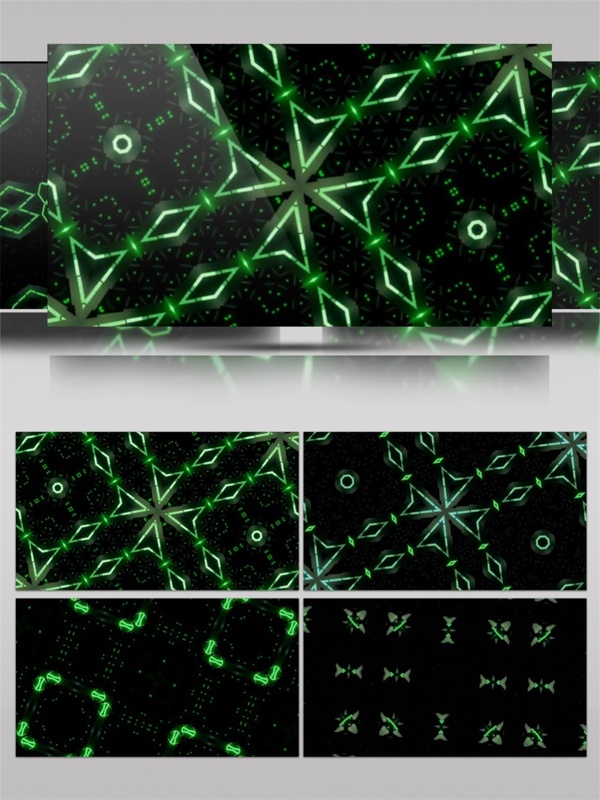 绿光神经网络动态视频素材