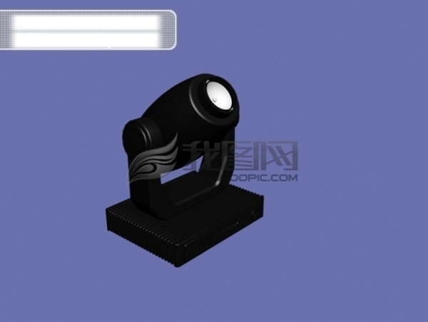 3Dmax2009電腦搖頭燈模型