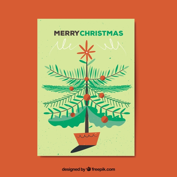 圣诞树挂件黄卡