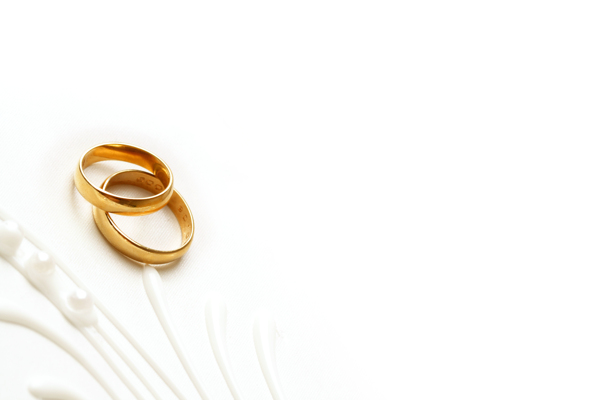 结婚金戒指图片