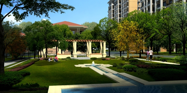 阳鑫花园景观设计图片