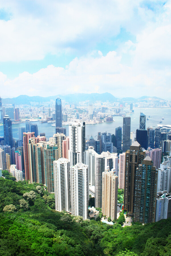 香港高楼风景图片