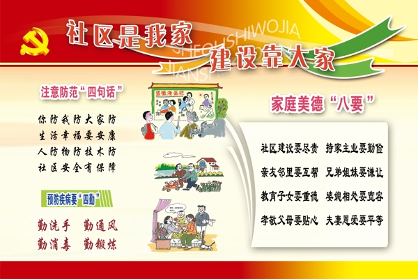 社區(qū)展板圖片