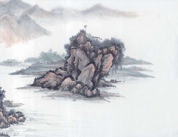 水墨山水畫(huà)圖片