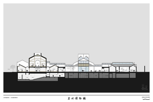 蘇州博物館剖面圖圖片