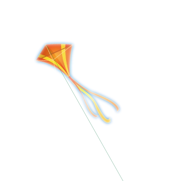 放飞的风筝设计元素