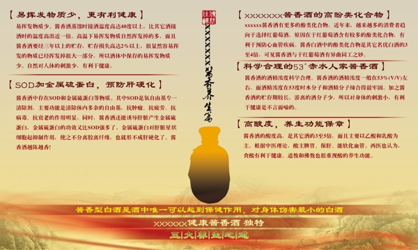 酒類(lèi)展板設(shè)計(jì)版式1