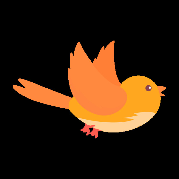 卡通鳥