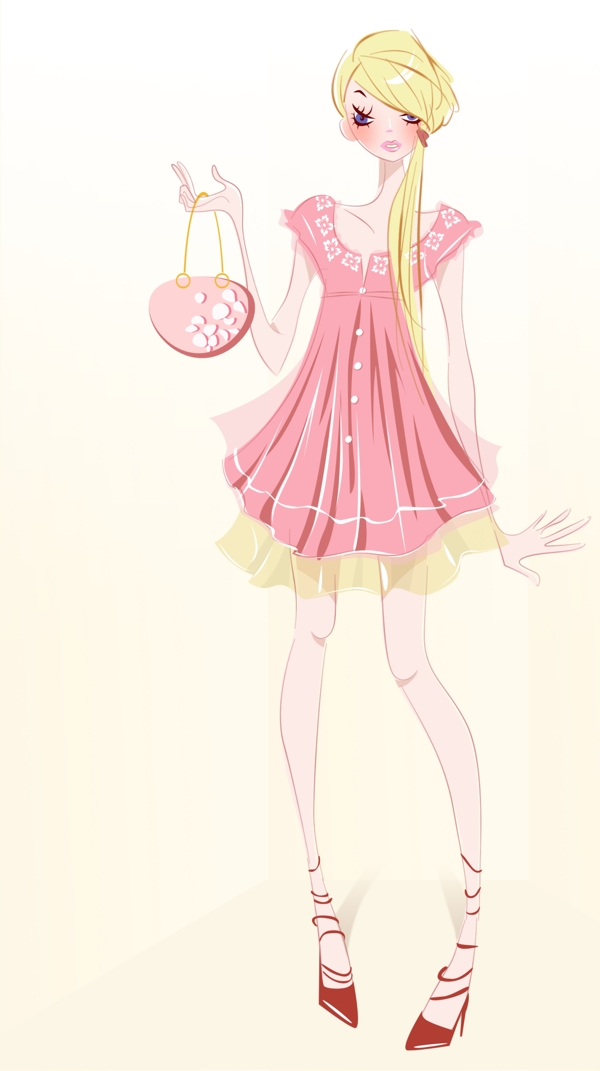 美女插畫圖片