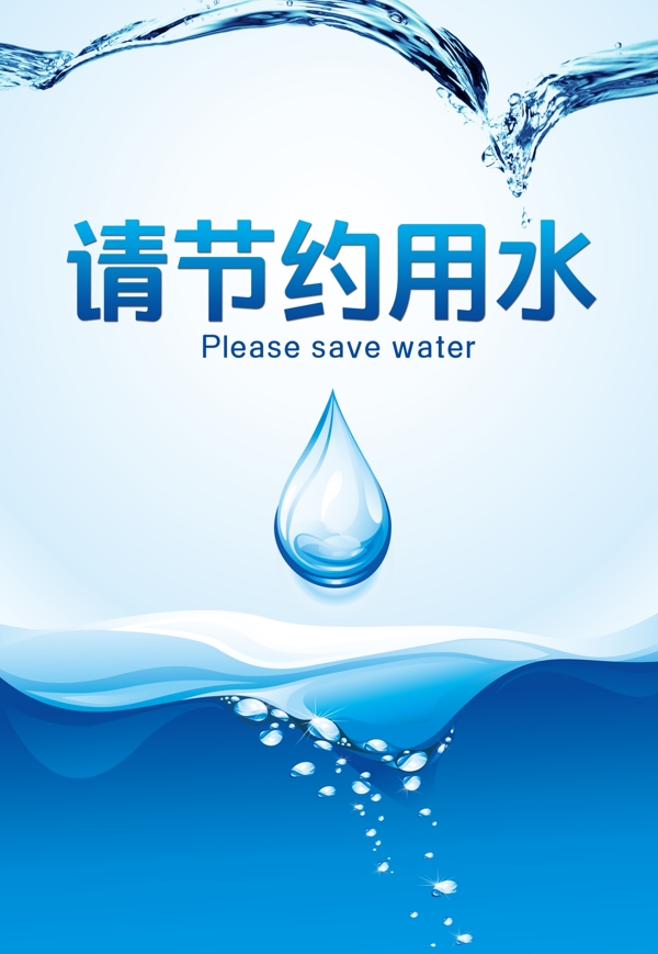 節(jié)約用水提示板
