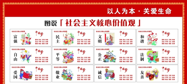 圖說社會主義核心價值觀