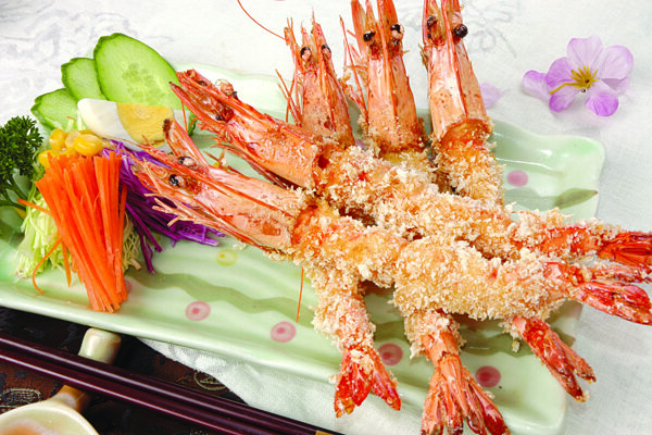 日本料理干炸大虾