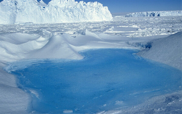 阿拉斯加和南极洲自然风景