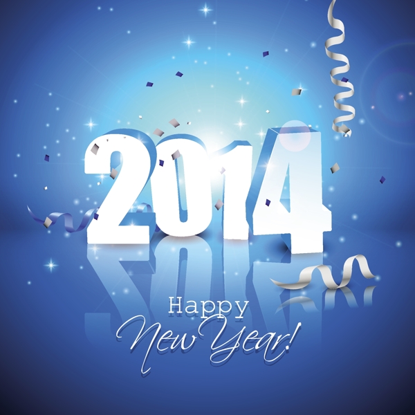 2014精品新年背景矢量素材