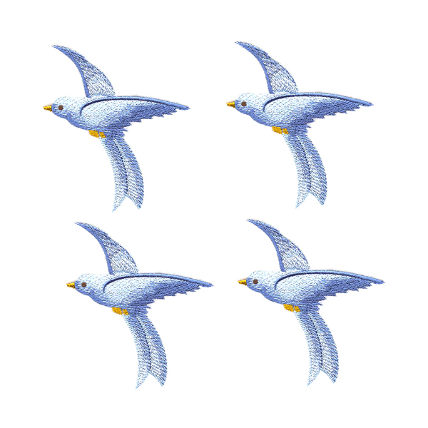 繡花動物鳥類免費素材
