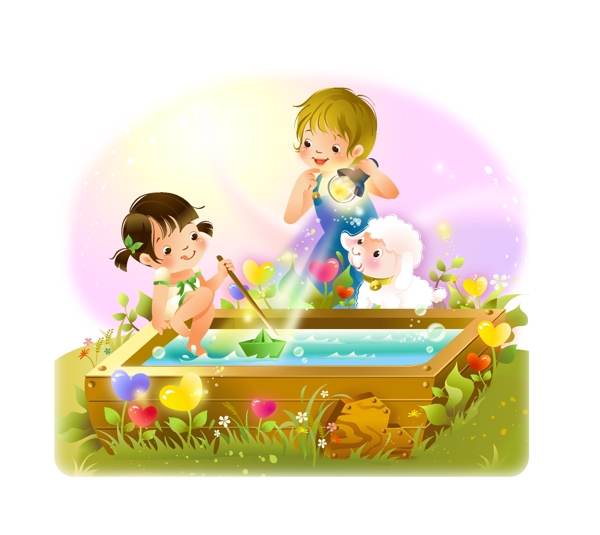 卡通兒童插畫圖片