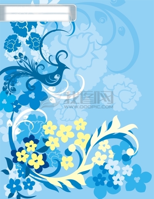 花紋底紋邊框精美矢量