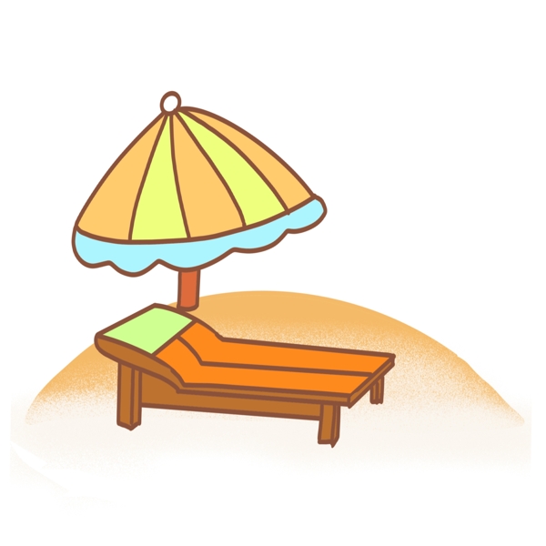 躺椅太阳沙滩