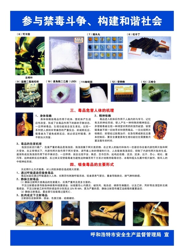 禁毒宣傳展板圖片