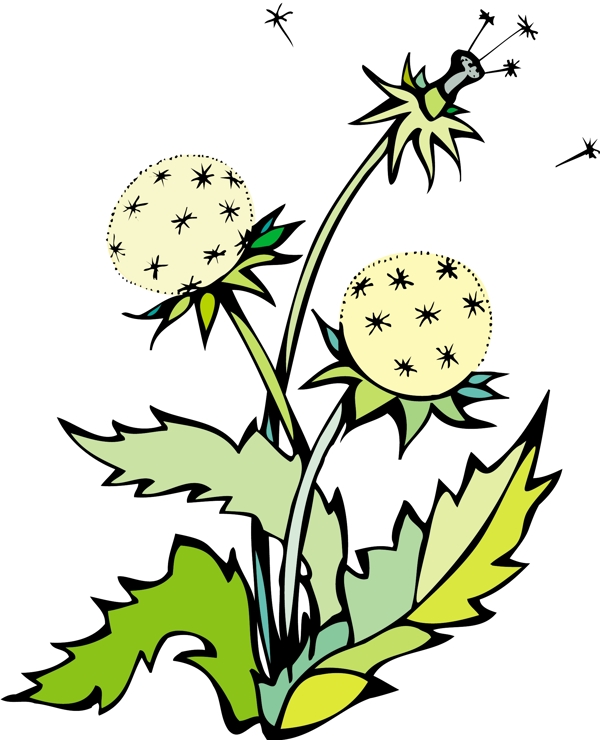 花朵花草鮮花矢量EPS格式0132