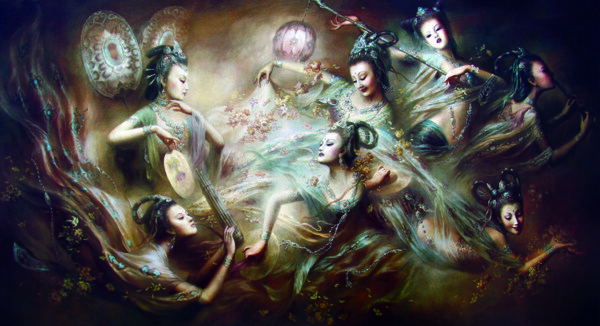 油畫人物圖片