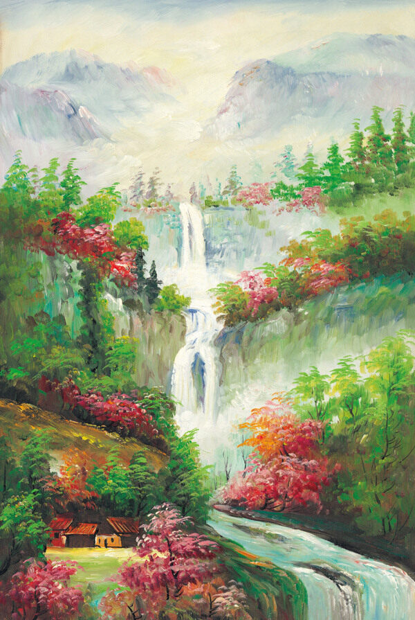 油畫(huà)風(fēng)景裝飾畫(huà)