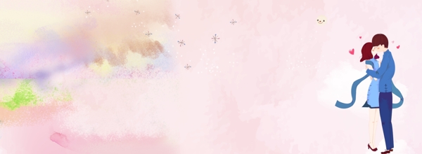 清新情侶banner