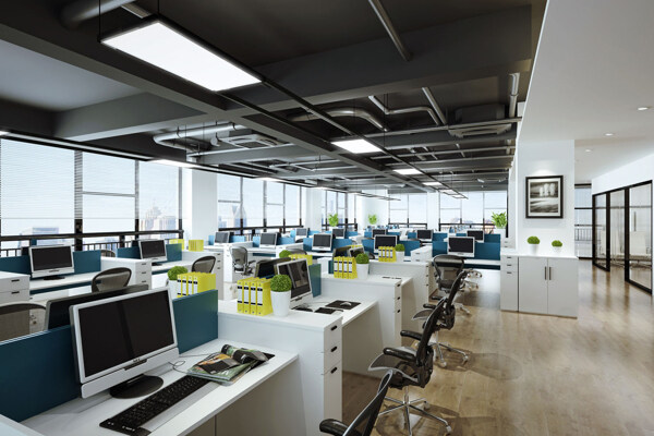 港式创意现代型办公室装修效果图