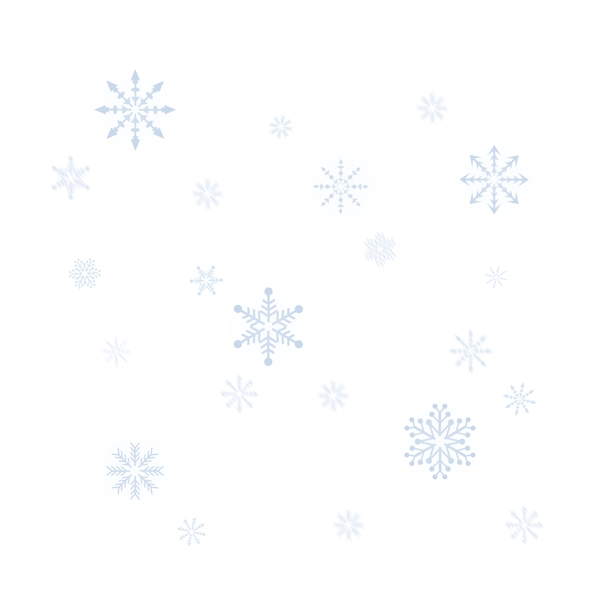唯美飘浮雪花素材圣诞节春节冬季装饰图案