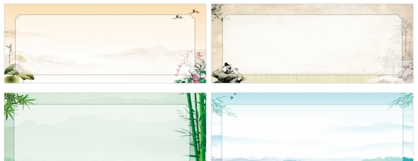 古典中国风背景宣传栏展板图片