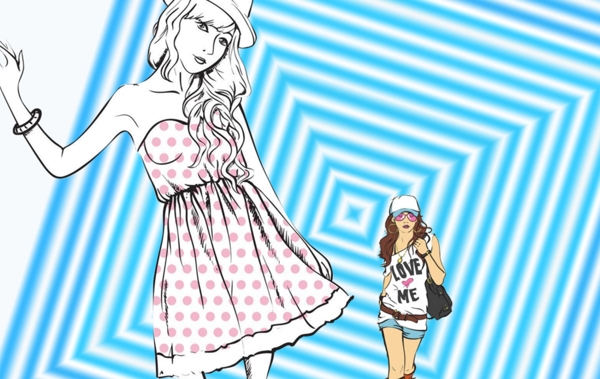 夏季女裝海報