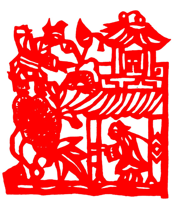 窗花剪紙民間美術(shù)0033