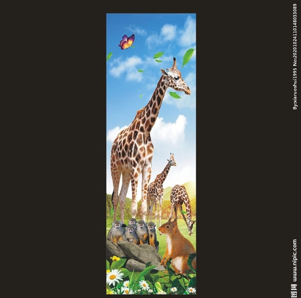 长颈鹿海报图片