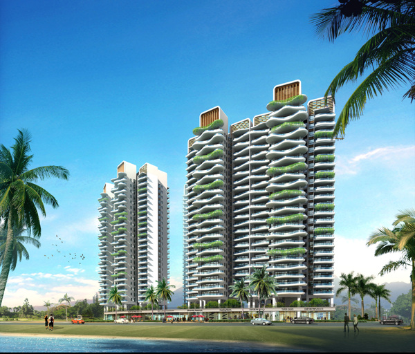 小區(qū)建筑透視圖圖片