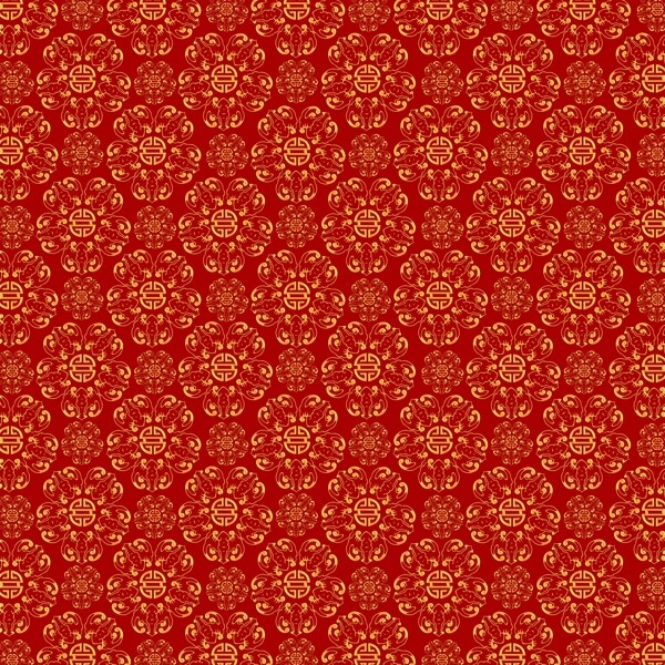 新年花纹