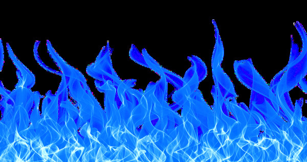 蓝色火焰燃烧合成海报素材