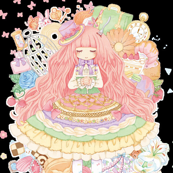 卡通花仙子png元素素材