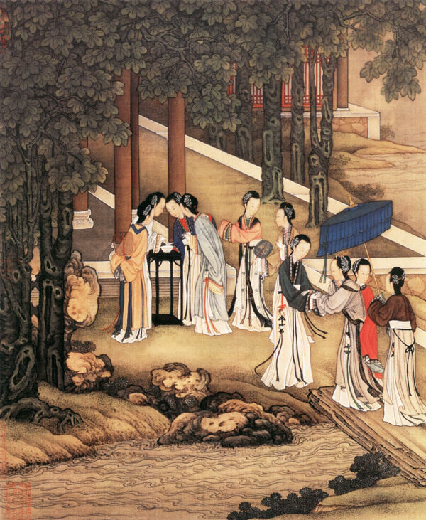 走廊美女