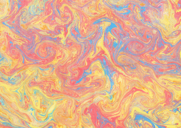 黃色怪異水彩背景圖片