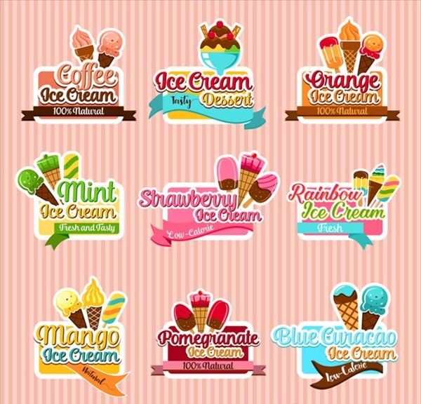 冰淇淋标签