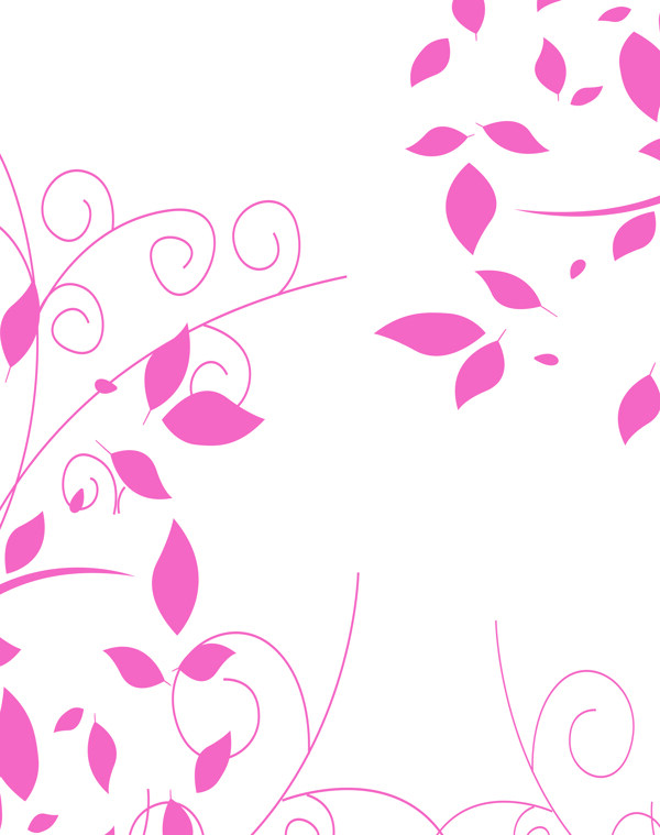 粉色落叶移门图案图片
