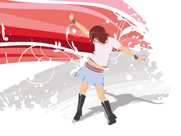 潮流女性主題插畫1