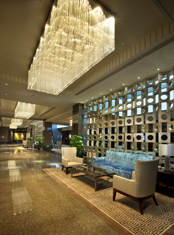 上海浦东洲际酒店大厅设计图片