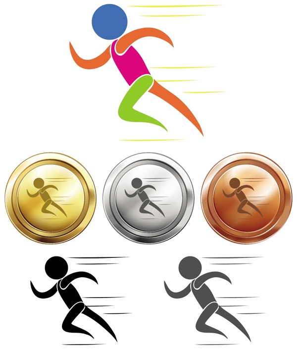金银铜奖牌与体育运动