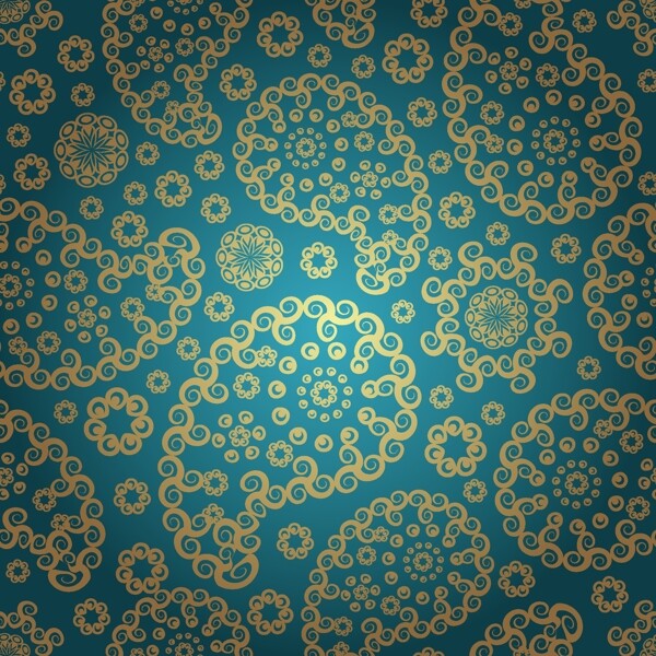 歐美花紋1656矢量EPS