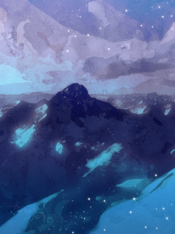 極致唯美水墨山水夢(mèng)幻中國風(fēng)水彩原創(chuàng)背景